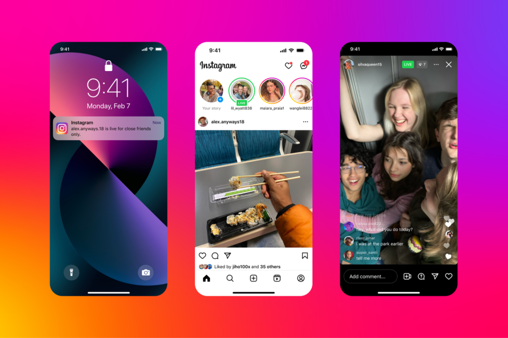 Instagram Close Friends Live Stream